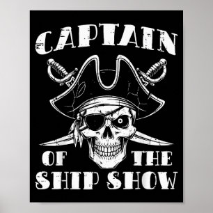 Affiche Évaluer le capitaine du spectacle de bateau humour