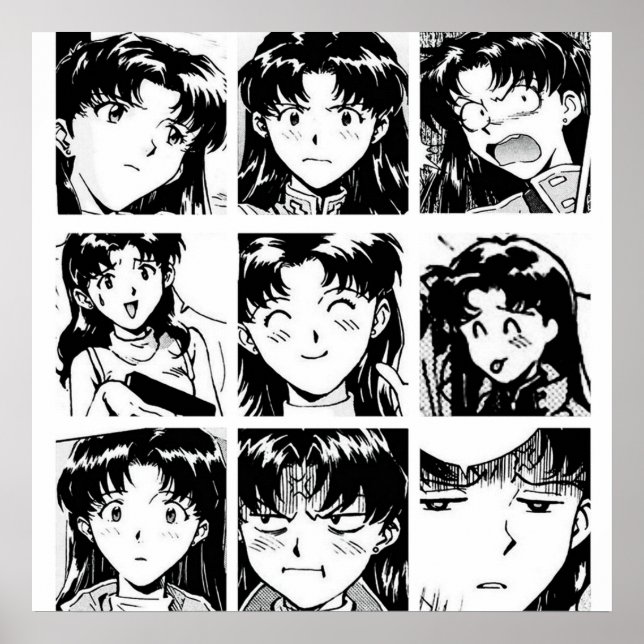Affiche Evangelion Misato (Devant)
