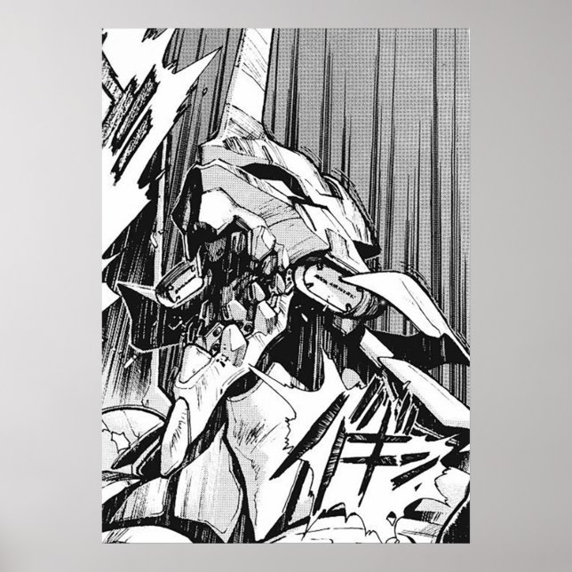 Affiche Evangelion Unit 01 Berserk Manga (Devant)