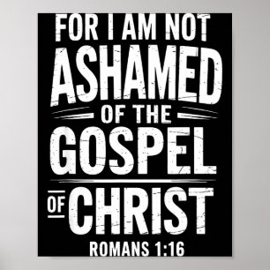 Affiche Évangile de Jésus-Christ Dieu Biblique Non Honteux