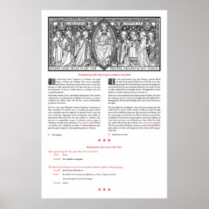 Affiche Evangile post-messe et bénédiction des Serveurs po