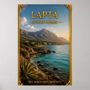 Affiche Évasion dans les montagnes vertes de Lapta Chypre