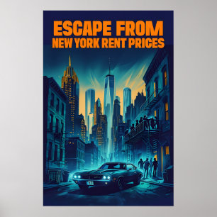 Affiche Evasion De New York Prix De Location - Satirique