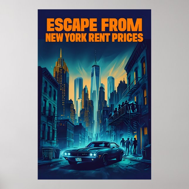 Affiche Evasion De New York Prix De Location - Satirique (Devant)