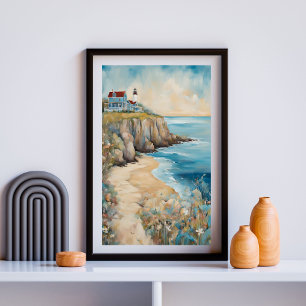 Affiche Évasion du phare de la falaise