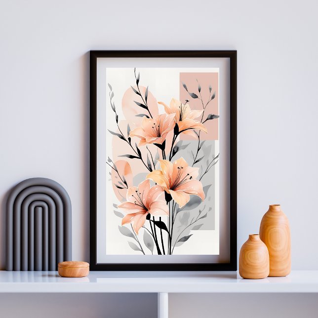 Affiche Évasion Fleurie Pastel (Créateur téléchargé)