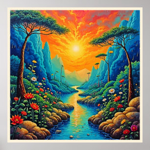 Affiche Évasion vers la nature Art Design