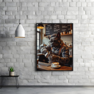 Affiche Éveil brassé : Bulldog Derrière les haricots