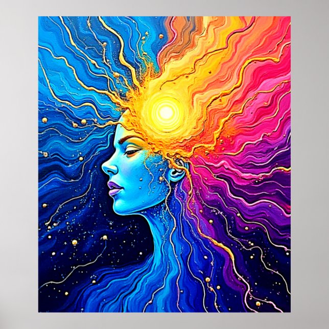 Affiche Éveil de l'esprit cosmique radiant (Devant)