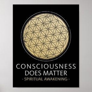Affiche Éveil Spirituel Conscience Fait Problème Yoga