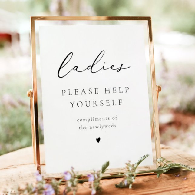 Affiche EVELYN Calligraphie Dames Salle de bain Toilette P (Créateur téléchargé)