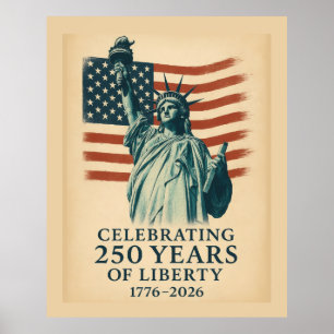 Affiche Événement de célébration de la liberté patriotique