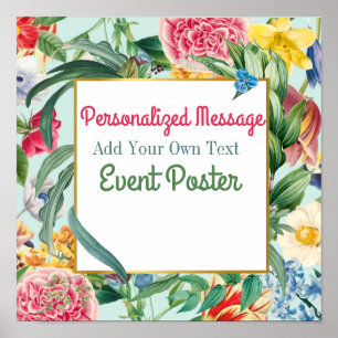Affiche Événement Floral