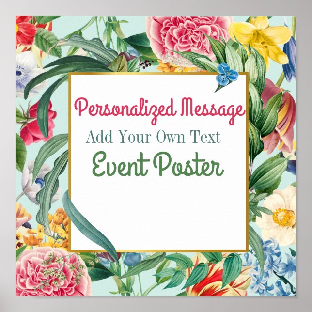 Affiche Événement Floral (Devant)