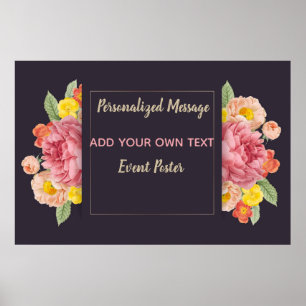 Affiche Événement Floral