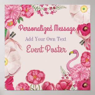 Affiche Événement tropical