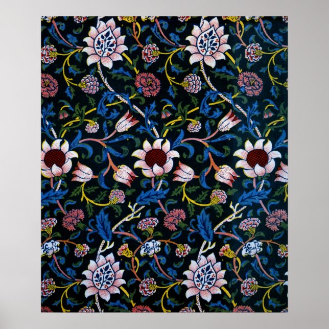 Affiche Evenlode par William Morris (Devant)