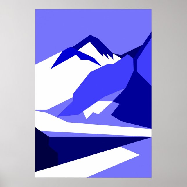Affiche Everest - bleu (Devant)
