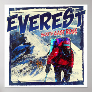 Affiche Everest South East Ridge