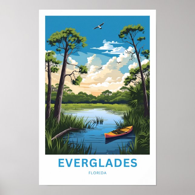 Affiche Everglades Floride (Devant)