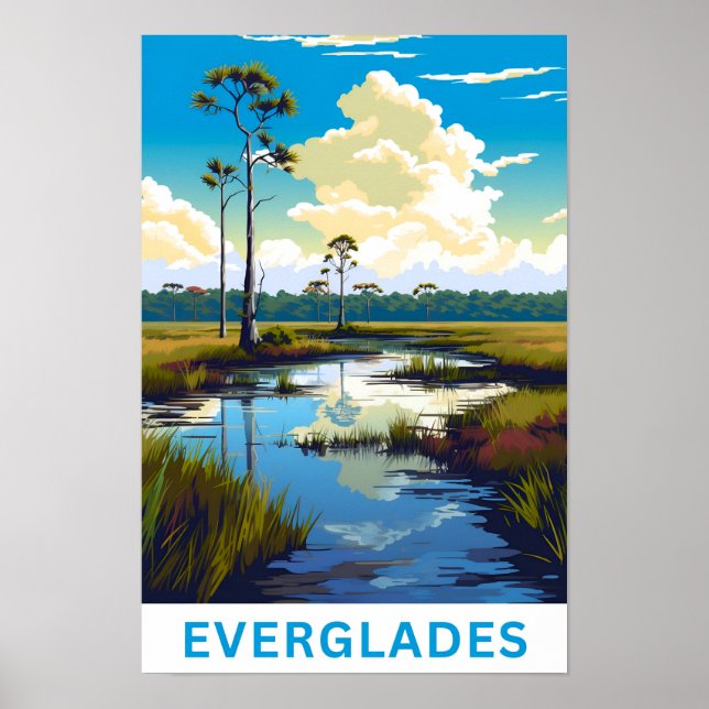 Affiche Everglades Floride (Devant)