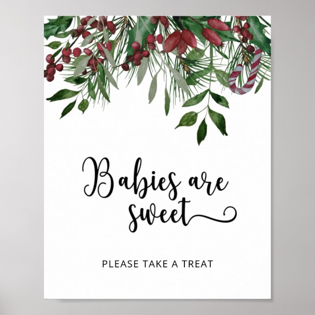 Affiche Evergreen babies are sweet (Devant)
