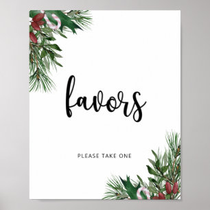 Affiche Evergreen est en route Hiver Faveurs