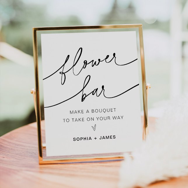 Affiche EVERLEIGH Flower Bar, Faites Votre Bouquet Signer (Créateur téléchargé)