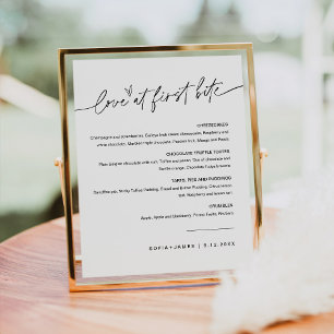 Affiche EVERLEIGH Panneau de signalisation de dessert Amou