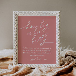 Affiche EVERLEIGH Quelle Est La Taille De Son Ventre Baby