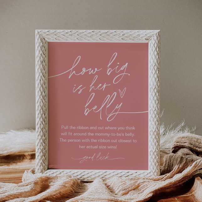 Affiche EVERLEIGH Quelle Est La Taille De Son Ventre Baby  (Créateur téléchargé)