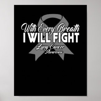 Affiche Every Breath I Will Fight Cancer