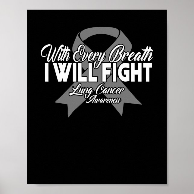 Affiche Every Breath I Will Fight Cancer (Devant)