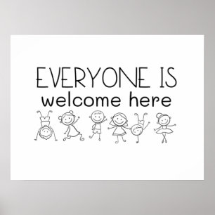 Affiche Everyone Is Welcome Here