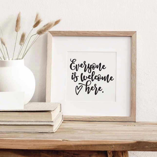 Affiche Everyone Welcome (Créateur téléchargé)