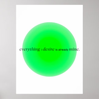 Affiche Everything I desire is already mine