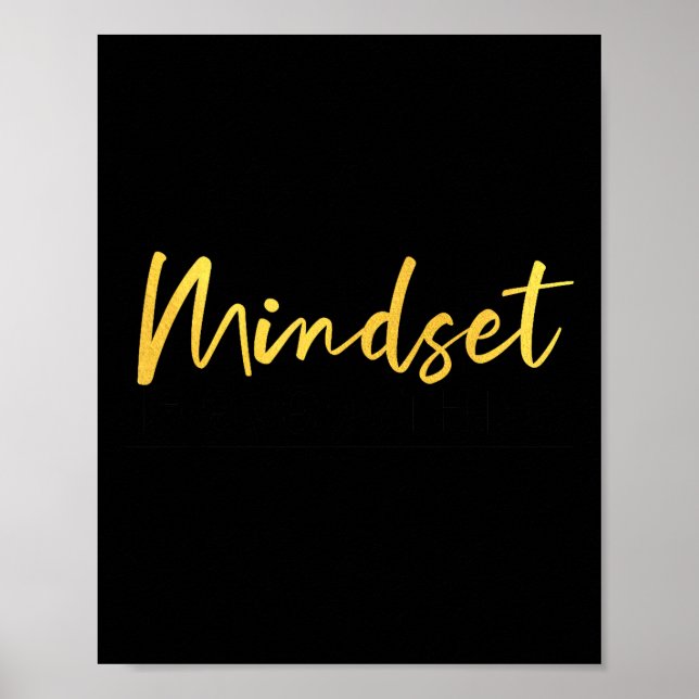 Affiche Everything Is Mindset Inspirational Mind Motivatio (Devant)