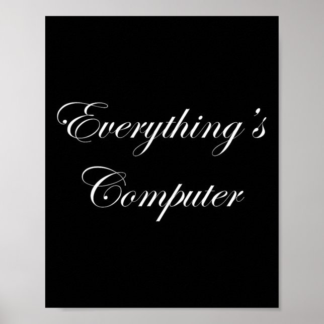 Affiche Everythings Computer In A Tesler Donald Trumps Ele (Devant)