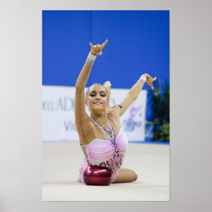 Affiche Evgeniya Kanaeva boule tout autour