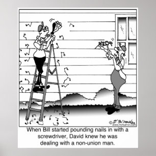 Affiche Évidemment, un homme non syndiqué