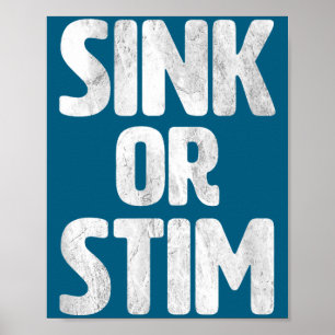 Affiche Évier mignon Stim Neurodivergent Normaliser l'auti