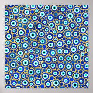 Affiche Evil Eye Charm Pattern
