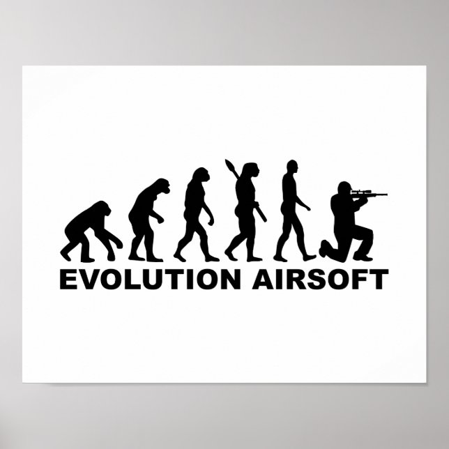 Affiche Évolution Airsoft (Devant)