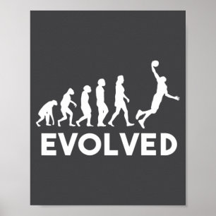Affiche Évolution Basket-ball Hommes Femmes Garçons Filles
