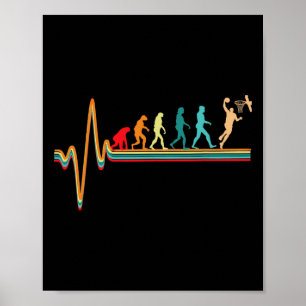 Affiche Evolution Basketball Jeu de bal Jeu Heartbeat