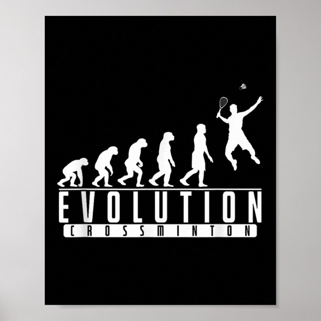 Affiche Évolution crossminton (Devant)