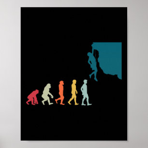 Affiche Évolution d'alpiniste Grimpe