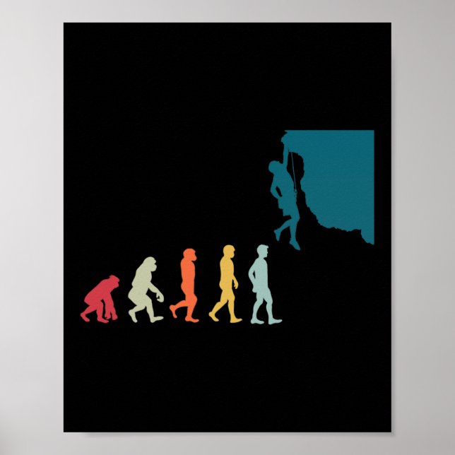 Affiche Évolution d'alpiniste Grimpe  (Devant)