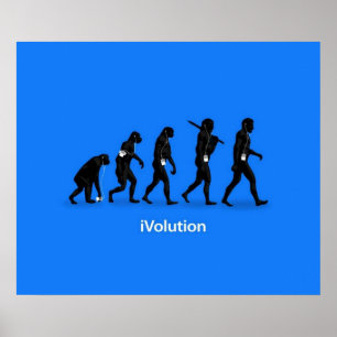 Affiche Évolution de Ape à Man avec iPod