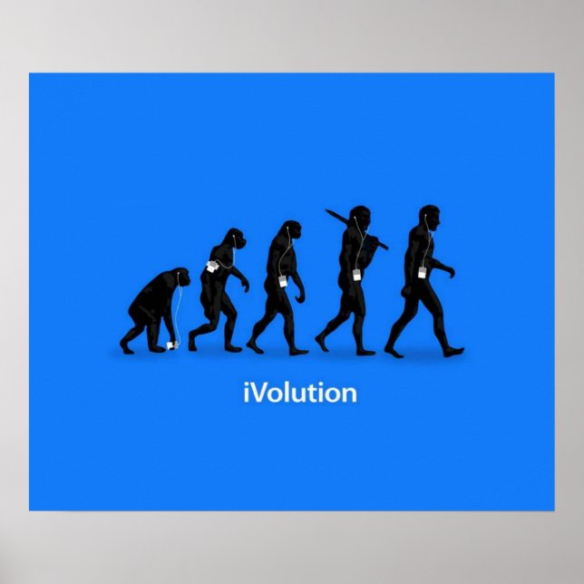 Affiche Évolution de Ape à Man avec iPod (Devant)